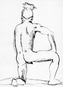 dibujo en tinta sobre papel - ink drawing on paper - paulo meconi