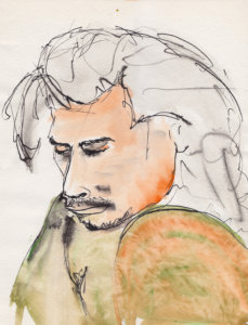 dibujo en tinta sobre papel - ink drawing on paper - paulo meconi