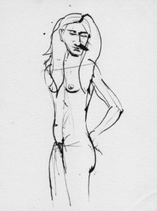 dibujo en tinta sobre papel - ink drawing on paper - paulo meconi