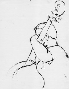 dibujo en tinta sobre papel - ink drawing on paper - paulo meconi