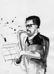 dibujo en tinta sobre papel - ink drawing on paper - paulo meconi