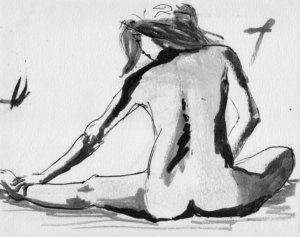 dibujo en tinta sobre papel - ink drawing on paper - paulo meconi