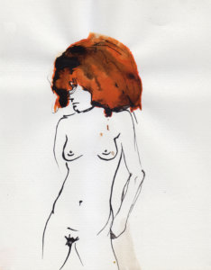 dibujo en tinta sobre papel - ink drawing on paper - paulo meconi