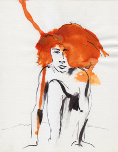 dibujo en tinta sobre papel - ink drawing on paper - paulo meconi