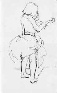 dibujo en tinta sobre papel - ink drawing on paper - paulo meconi