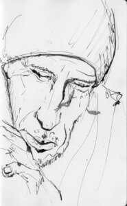 dibujo en tinta sobre papel - ink drawing on paper - paulo meconi