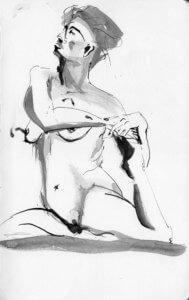 dibujo en tinta sobre papel - ink drawing on paper - paulo meconi