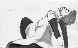 dibujo en tinta sobre papel - ink drawing on paper - paulo meconi