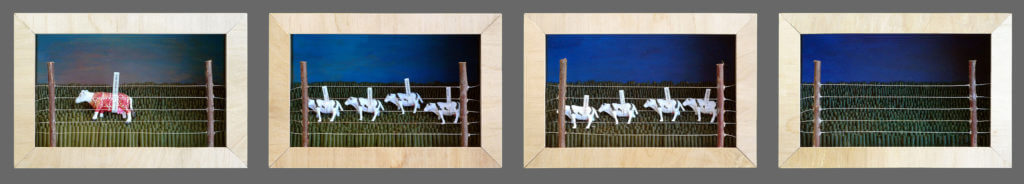 las vaquitas son ajenas - diorama - cows belong to someone else - diorama - paulo meconi